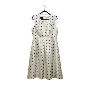 NWT EVAN PICONE Black Label Surplice Satin Tea Length Dress Sz 12 Party Event